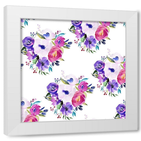 Bright Easter Bouquet Collection F White Modern Wood Framed Art Print by Parker, Jennifer Paxton