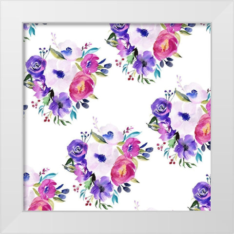 Bright Easter Bouquet Collection F White Modern Wood Framed Art Print by Parker, Jennifer Paxton