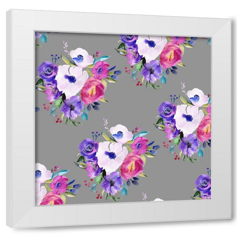 Bright Easter Bouquet Collection G White Modern Wood Framed Art Print by Parker, Jennifer Paxton