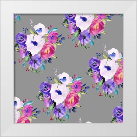 Bright Easter Bouquet Collection G White Modern Wood Framed Art Print by Parker, Jennifer Paxton