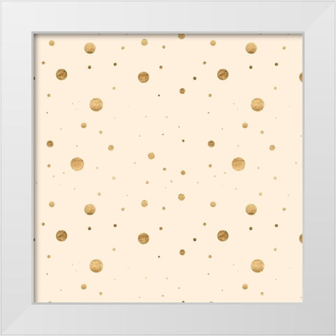 Gilded Shamrock Collection F White Modern Wood Framed Art Print by Borges, Victoria