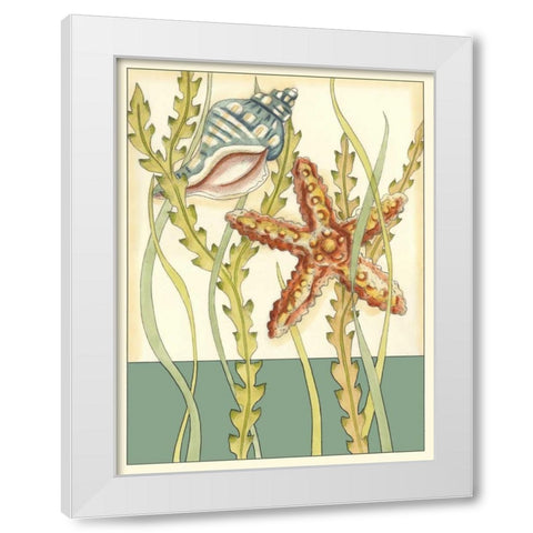 Shell Season I White Modern Wood Framed Art Print by Zarris, Chariklia