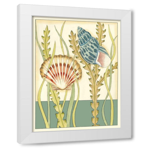 Shell Season IV White Modern Wood Framed Art Print by Zarris, Chariklia