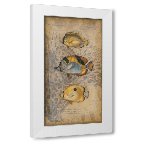 Ocean Trilogy II White Modern Wood Framed Art Print by Vision Studio