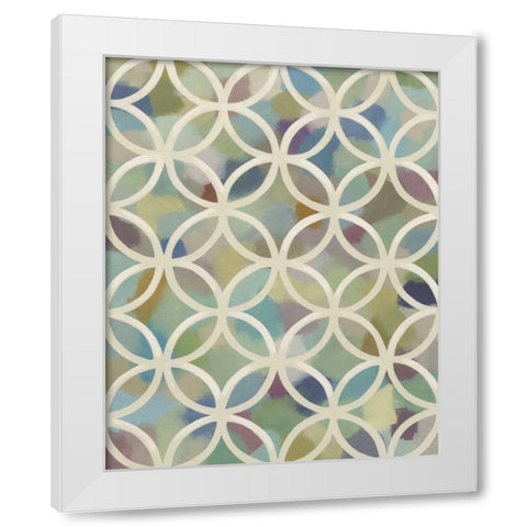 Random Symmetry IV White Modern Wood Framed Art Print by Zarris, Chariklia