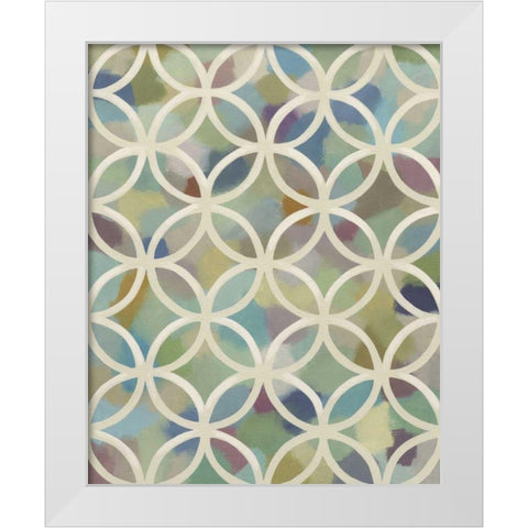 Random Symmetry IV White Modern Wood Framed Art Print by Zarris, Chariklia