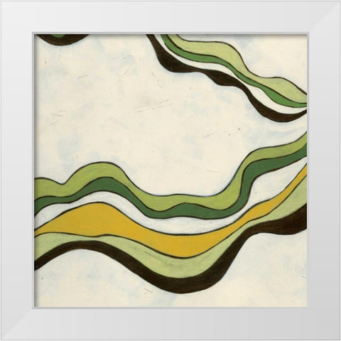 Bandeau I White Modern Wood Framed Art Print by Vess, June Erica