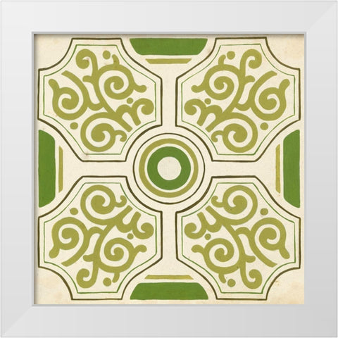 Garden Motif IX White Modern Wood Framed Art Print by Vess, June Erica