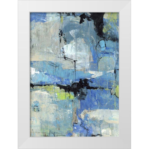 Spontaneous I White Modern Wood Framed Art Print by OToole, Tim