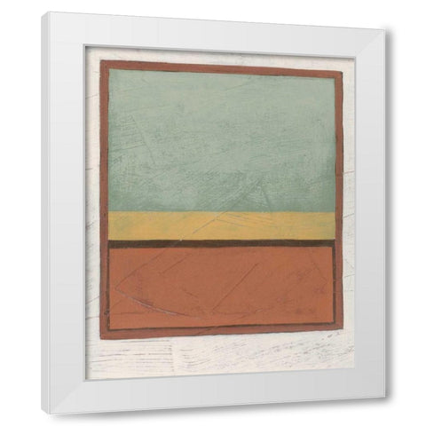 Demitasse V White Modern Wood Framed Art Print by Vess, June Erica