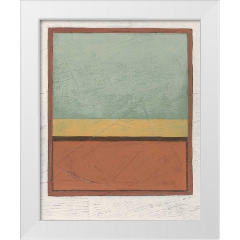 Demitasse V White Modern Wood Framed Art Print by Vess, June Erica