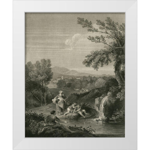 The Spring Head White Modern Wood Framed Art Print by Zuccherelli, F.