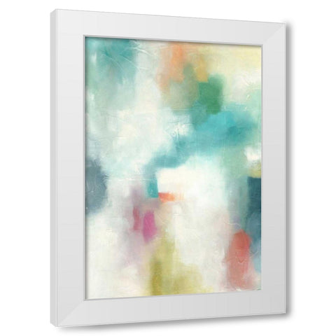 Santiago II White Modern Wood Framed Art Print by Zarris, Chariklia