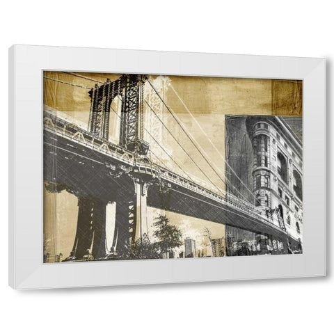Metropolitan Collage II White Modern Wood Framed Art Print by Harper, Ethan