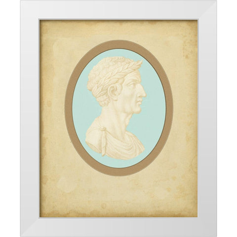 Spa Cameo III White Modern Wood Framed Art Print by Bartolozzi, F.