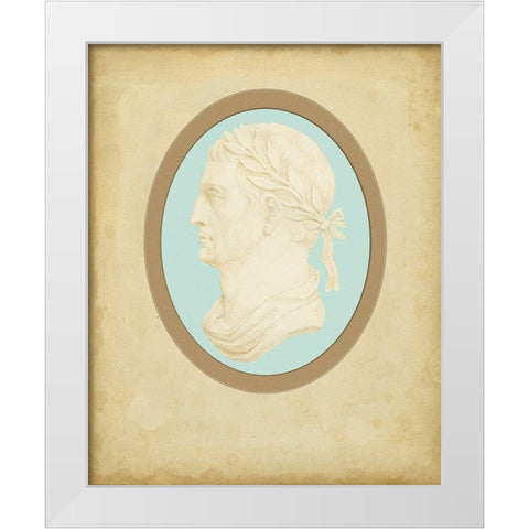 Spa Cameo IV White Modern Wood Framed Art Print by Bartolozzi, F.
