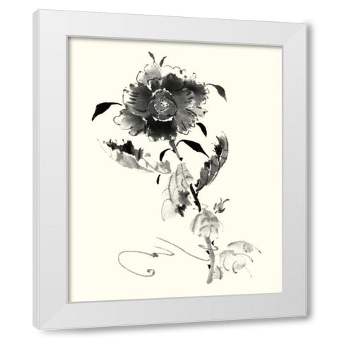 Studies in Ink - Rose I White Modern Wood Framed Art Print by Rae, Nan