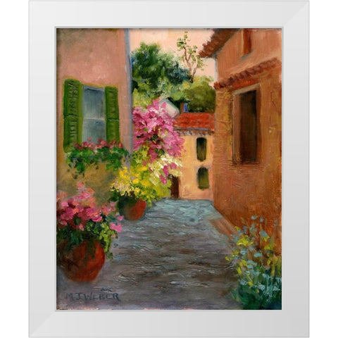 A French Passage White Modern Wood Framed Art Print by Weber, Mary Jean