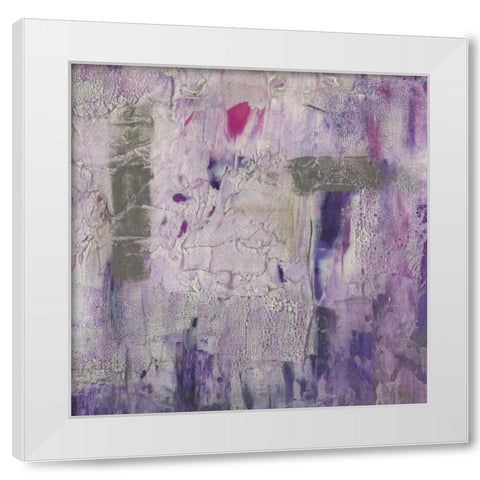 Dusty Violet II White Modern Wood Framed Art Print by Goldberger, Jennifer