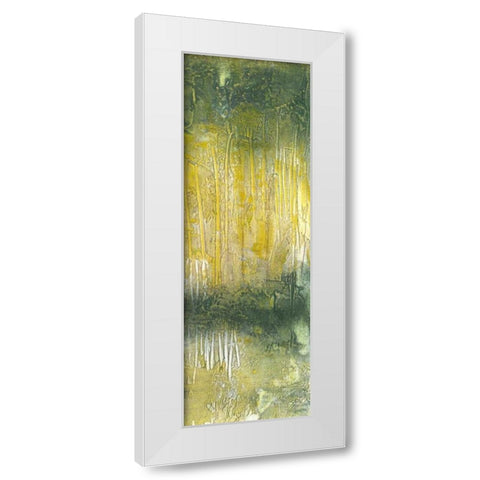 Treeline Abstract II White Modern Wood Framed Art Print by Goldberger, Jennifer