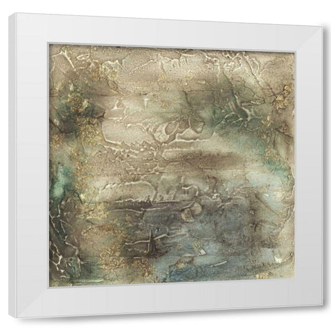 Lunar Surface I White Modern Wood Framed Art Print by Goldberger, Jennifer