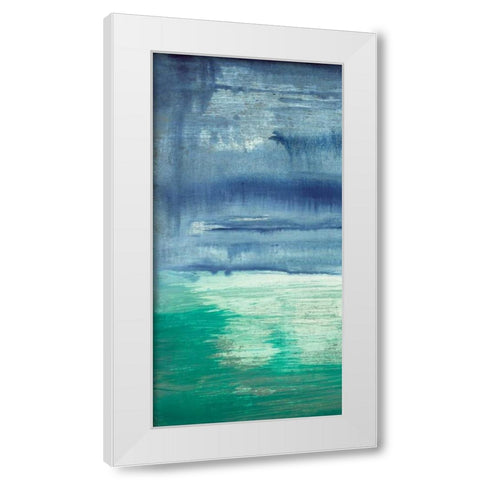 Blue Bayou I White Modern Wood Framed Art Print by Goldberger, Jennifer