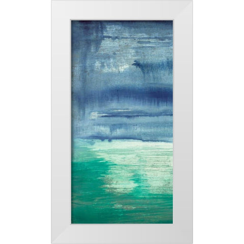 Blue Bayou I White Modern Wood Framed Art Print by Goldberger, Jennifer