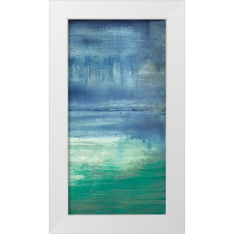 Blue Bayou II White Modern Wood Framed Art Print by Goldberger, Jennifer