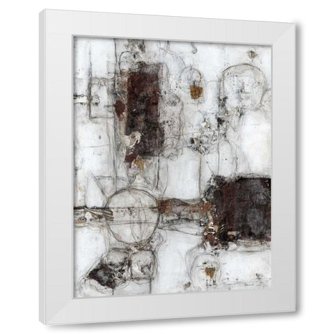 Metaphysical I White Modern Wood Framed Art Print by Crawford, Beverly