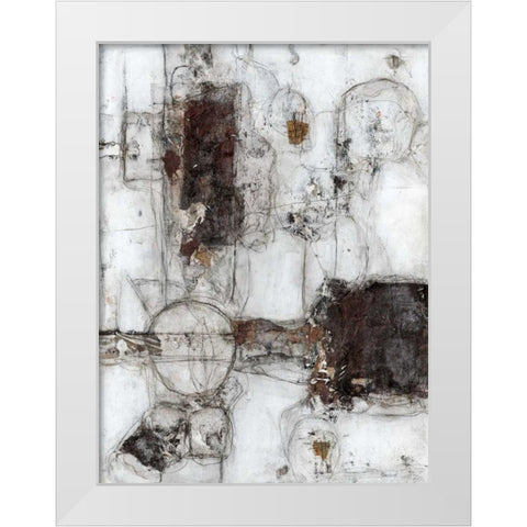 Metaphysical I White Modern Wood Framed Art Print by Crawford, Beverly