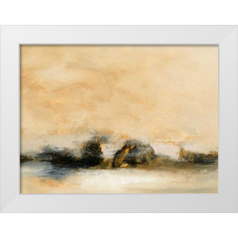 Land I White Modern Wood Framed Art Print by Gordon, Sharon