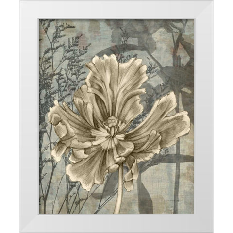 Tulip and Wildflowers II White Modern Wood Framed Art Print by Goldberger, Jennifer