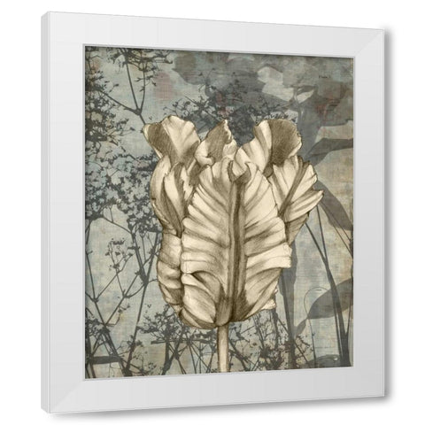 Tulip and Wildflowers VII White Modern Wood Framed Art Print by Goldberger, Jennifer