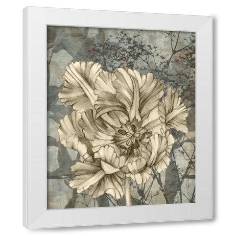 Tulip and Wildflowers IX White Modern Wood Framed Art Print by Goldberger, Jennifer