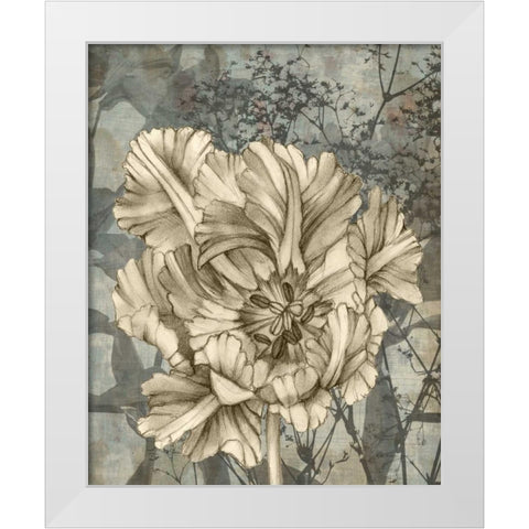 Tulip and Wildflowers IX White Modern Wood Framed Art Print by Goldberger, Jennifer