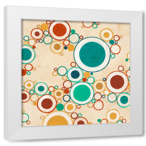 Molecular Landscape I White Modern Wood Framed Art Print by Vess, June Erica