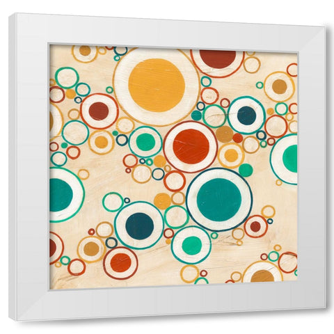 Molecular Landscape II White Modern Wood Framed Art Print by Vess, June Erica