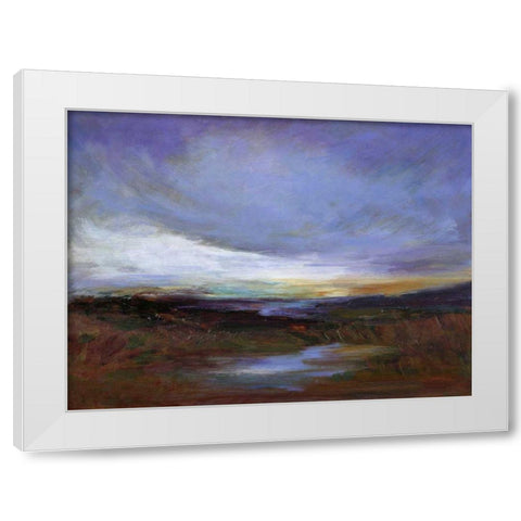 Coastal Wetlands White Modern Wood Framed Art Print by Finch, Sheila