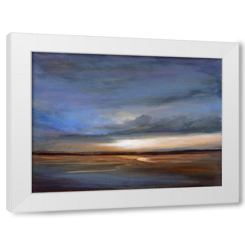 Salt Flats White Modern Wood Framed Art Print by Finch, Sheila