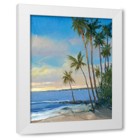 Tropical Breeze I White Modern Wood Framed Art Print by OToole, Tim