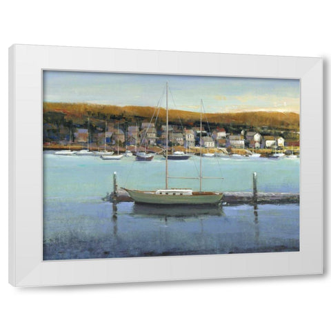 Harbor View II White Modern Wood Framed Art Print by OToole, Tim