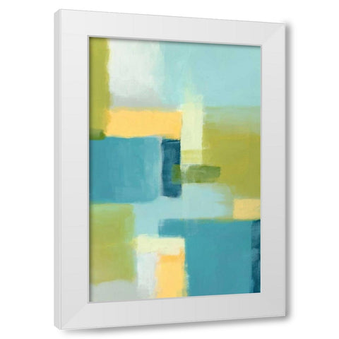 Spring Mist I White Modern Wood Framed Art Print by Vess, June Erica