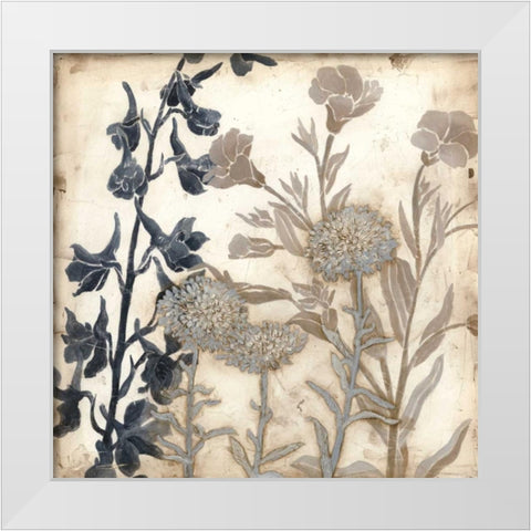 Bloom Shadows I White Modern Wood Framed Art Print by Meagher, Megan