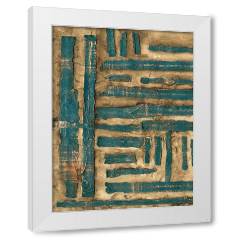 Maze II White Modern Wood Framed Art Print by Goldberger, Jennifer