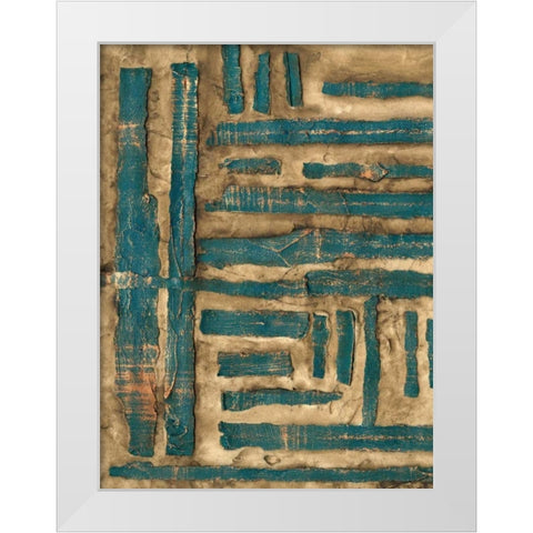 Maze II White Modern Wood Framed Art Print by Goldberger, Jennifer