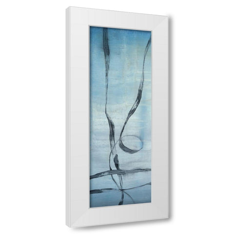 Whale Songs I White Modern Wood Framed Art Print by Goldberger, Jennifer