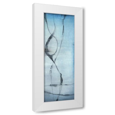 Whale Songs III White Modern Wood Framed Art Print by Goldberger, Jennifer
