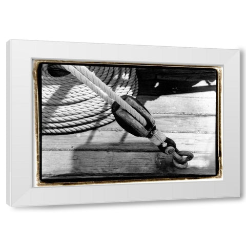 Ship Shape VI White Modern Wood Framed Art Print by DeNardo, Laura