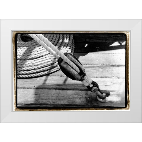 Ship Shape VI White Modern Wood Framed Art Print by DeNardo, Laura