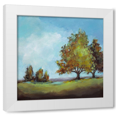 Waiting For Fall II White Modern Wood Framed Art Print by Long, Christina